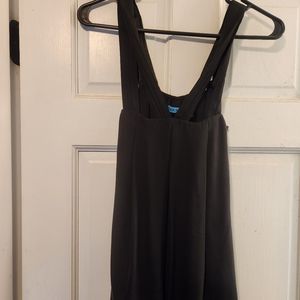 Alice + Olivia black silk women's strappy top size medium